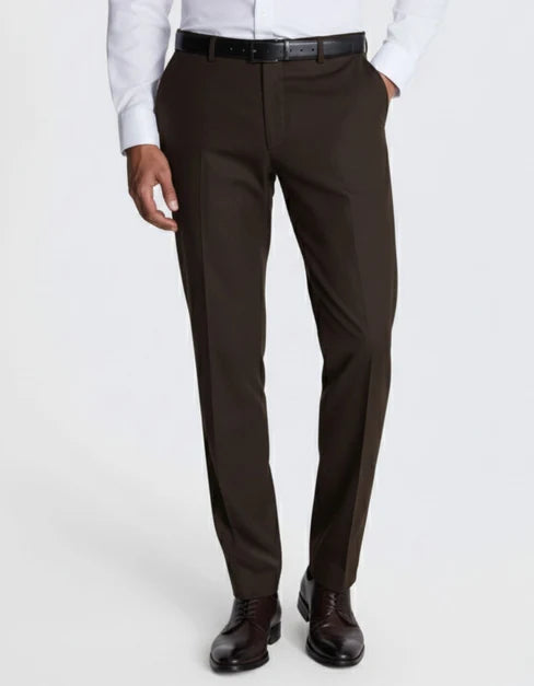Executive Elegance – DARK BROWN Formal Dress Pant  10005